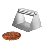 Prensa Smash Burger Inox Profissional Gourmet 100% Aço Inox