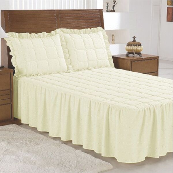 Presente Dia Das Mães Colcha Lese Casal Padrão 05 Peças - Pal