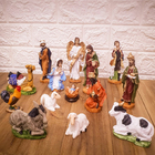 Presépio De Natal 14 Personagens Com Estábulo