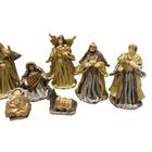 Presépio De Natal Completo Decorativo Resina 11 Peças