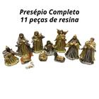 Presépio De Natal Completo Decorativo Resina 11 Peças