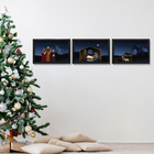 Presépio de Parede Quadro Natalino Noite de Natal - kit com 3