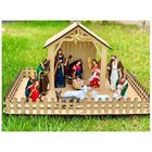 Presépio E Estábulo Natal Natalino 50x65cm