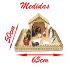 Presépio E Estábulo Natal Natalino 50x65cm