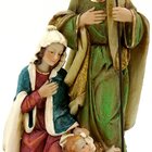 Presépio Estátua Em Resina Sagrada Família Jesus 24cm