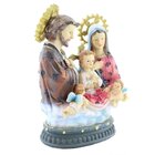 Presépio Estátua Em Resina Sagrada Família Jesus 30cm
