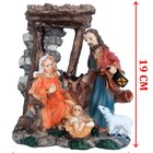 Presépio Estatueta Sagrada Família Nascimento De Jesus 19cm