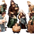 Presépio Imagens Em Resina Nascimento De Cristo 7 Peças