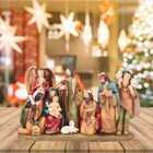 Presépio Natal 8 Figuras Poliresina Luxo 25cm - Magizi