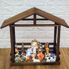 Presépio Natalino Com 14 Peças + Estábulo