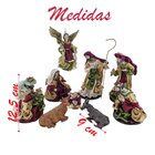 Presépio Natalino Decorativo Natal 9 Peças Resina Plus Seda 1