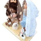 Presépio Sagrada Família Base Artesanal De Chão E Mesa 42cm