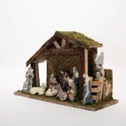Presépio Sagrada Família Natal Estátuas Porcelana Jesus 31cm