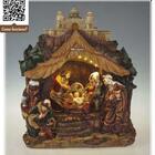 Presépio Templo Planna Em Resina 3aa 32x7x36cm Decoração De N