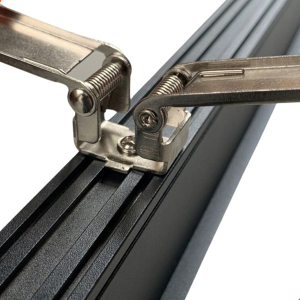 Presilhas Borboleta Para Perfil Magnético Embutido No Gesso