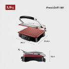 Press Grill Mondial Red Ceramic Pg02