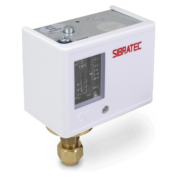 Pressostato 1-10 Bar Diferencial 1-3 Bar Pc10 Sibratec