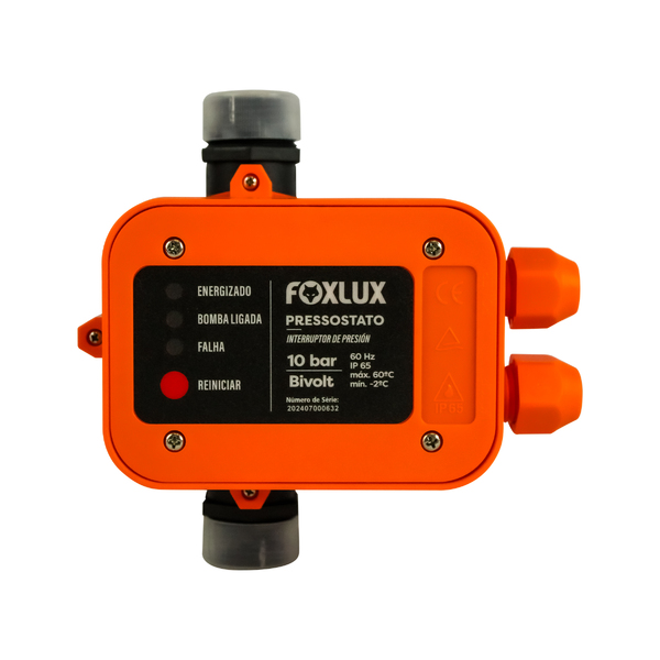 Pressostato Controlador Automático por Pressão 10ACV Bivolt Foxlux