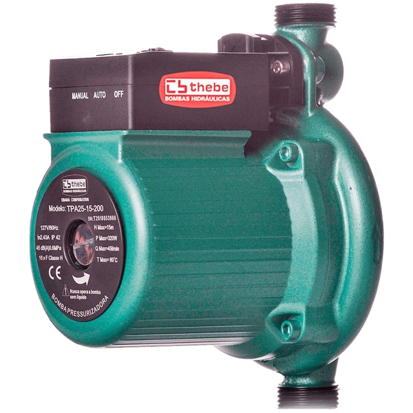 Pressurizador Thebe Tpa 15-9-160 Monofasico 120w 127v.