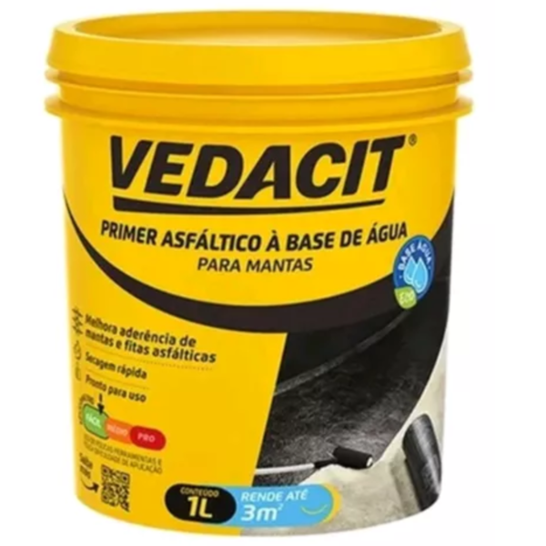 Primer Eco Vedacit Base De Agua 1 Litro
