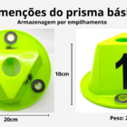 Prisma Numerado Básico Branco 10un