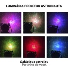 Projetor Led Astronauta Estrela Galaxia Usb Luzes Nebulosa De