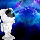Projetor Led Astronauta Estrela Galaxia Usb Luzes Nebulosa De