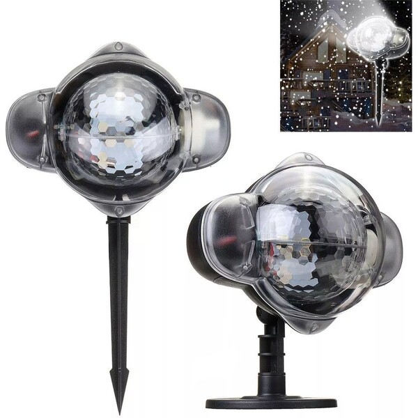 Projetor Led Cai Neve Natal Natalino Festa Casa Luz Decoracao