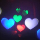 Projetor Led Holografico Coraçao Coloridos Festa Show Luz Eve