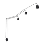 Prolongador de Plafons 3 Lâmpadas Alumínio Preto Luz Vita