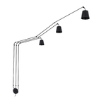 Prolongador de Plafons 3 Lâmpadas Alumínio Preto Luz Vita