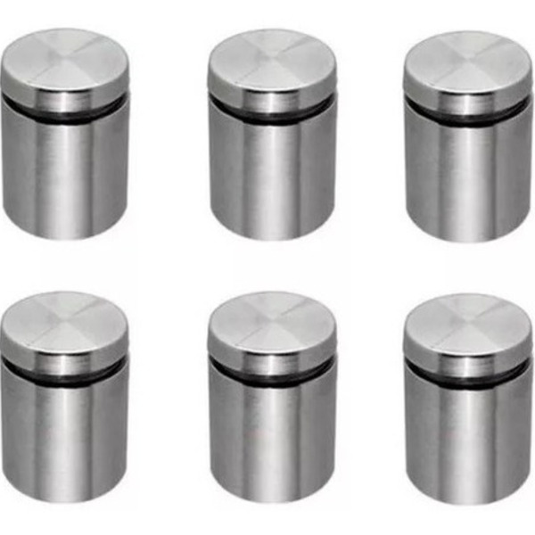 Prolongador Inox 19x25mm Vidro Madeira Esc/pol Kit4 Unid