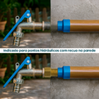 Prolongador Longo 36mm Rosca 1/2 Pol Latão Extensor Conexão T