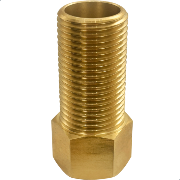 Prolongador Longo 36mm Rosca 1/2 Pol Latão Extensor Conexão T