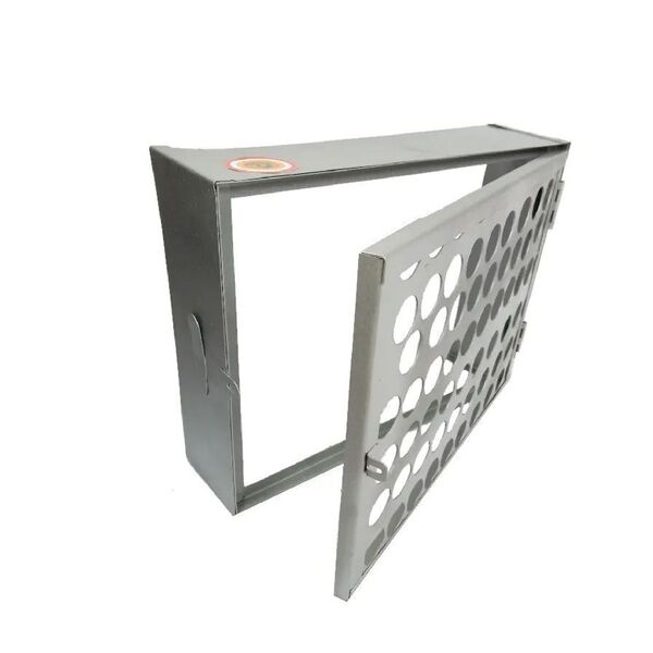 Proteção Hidrômetro Tela Moeda Com Porta Cadeado 30x40cm