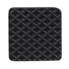 Protetor Anti Deslizante Quadrado Preto 25x25mm 3M 12 peças