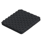 Protetor Anti Deslizante Quadrado Preto 30x30mm 3M 9 peças