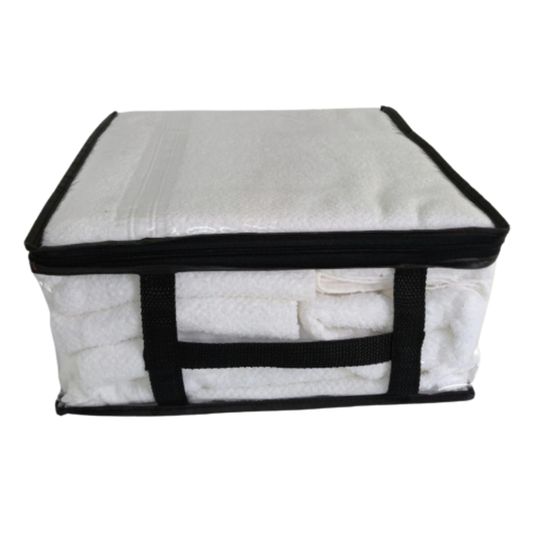 Protetor Anti Umidade Tam M Pvc Cristal Pret C/ Zíper