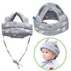 Protetor Anticolisao Para Bebe Cinza Capacete Ajustavel Buba