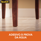 Protetor Antideslizante Quadrado Preto 19x19cm Autoadesivo Scotch 3M 12 peças