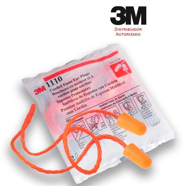 Protetor Auricular 3m 1110 3m Brasil 1 Par Cor Alaranjado