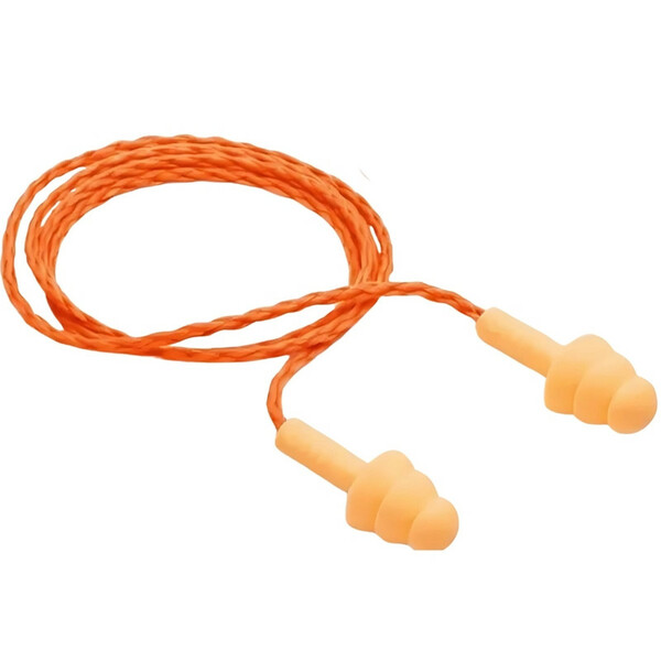 Protetor Auricular Silicone Laranja Conforto E Redução De Ruí