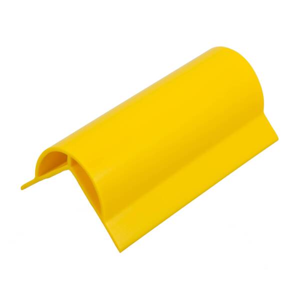 Protetor Cantoneira de PVC Flexível Abas Iguais Amarelo 60cm Tecnoperfil