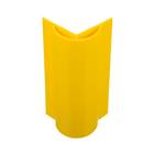 Protetor Cantoneira de PVC Flexível Abas Iguais Amarelo e Preto 60cm Tecnoperfil