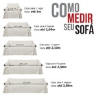 Protetor Capa De Sofá 1 Lugar Brim Algodão Ajustável Com Laço