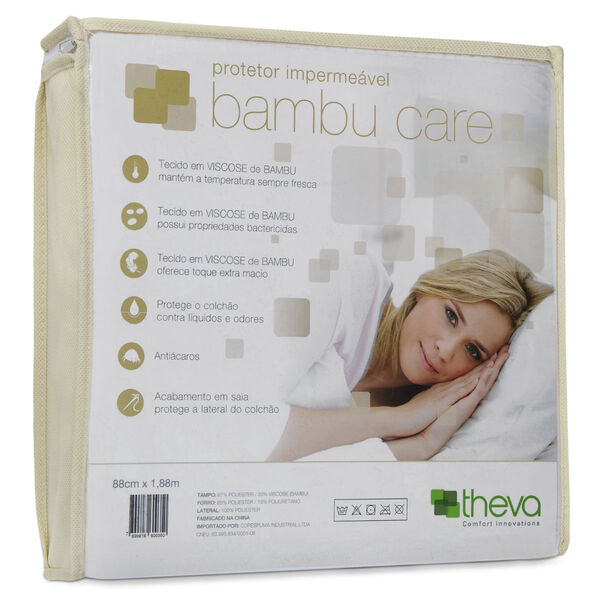 Protetor Colchão Impermeável Bambu Care Casal 138x188 Theva