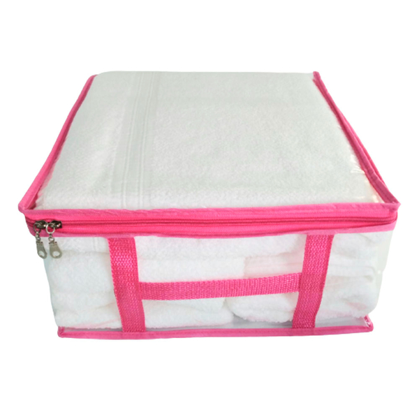 Protetor Contra Umidade Tam M Pvc Cristal Pink C/ Zíper