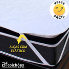 Protetor De Colchão + Capa De Travesseiro Casal 100 Impermeáv