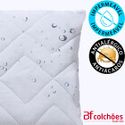 Protetor De Colchão + Capa De Travesseiro Queen 100 Impermeáv