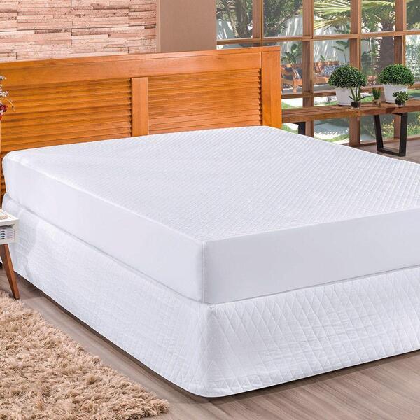 Protetor De Colchão Casal Queen 1 Peça Branco